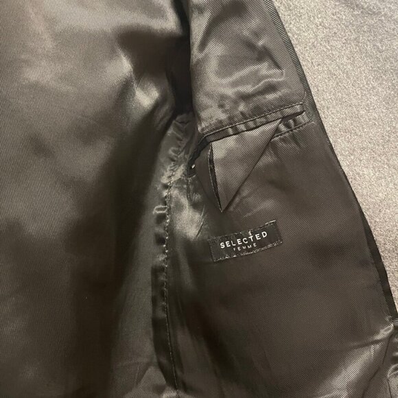 Selected Femme Wool Blend Coat Grey –XS - Picture 11 of 16